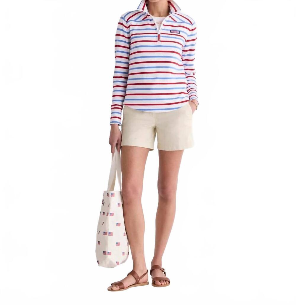 NEW VINEYARD VINES dreamcloth striped shep shirt in red white and blue stripe
